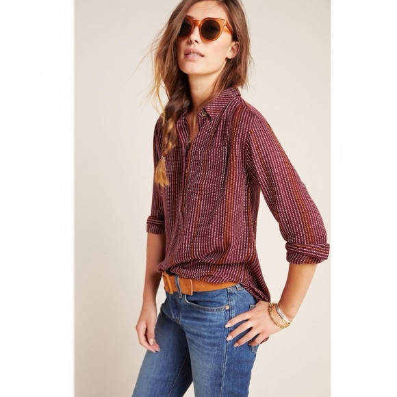 Anthropologie Isadora Button-Back Tunic - Picture 2 of 10